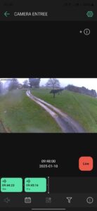 Installation d’une caméra extérieure AJAX pour surveiller une allée à Saint-Émilion