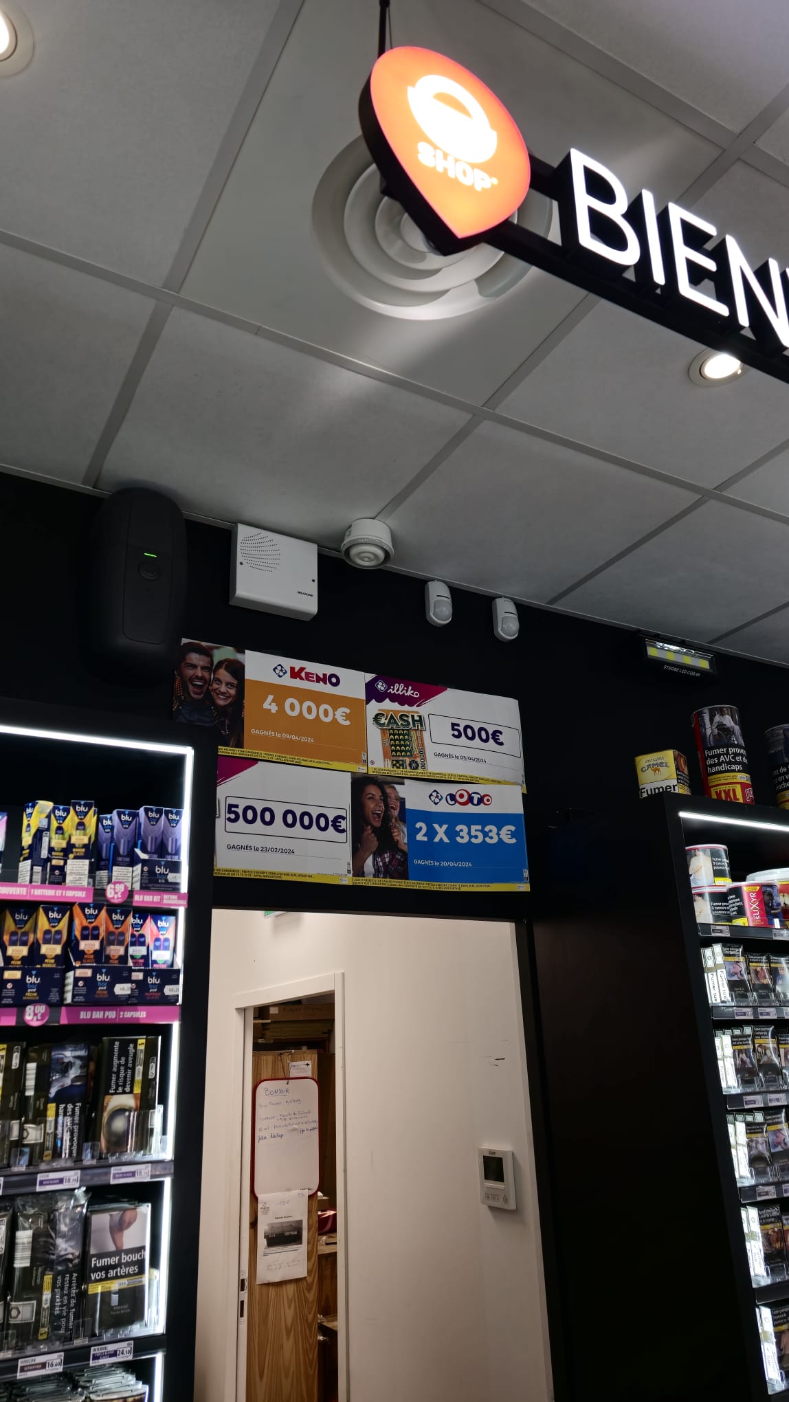 Pose d’une alarme Aritech Advanced en remplacement d’un Galaxy Honeywell dans un tabac près de Libourne